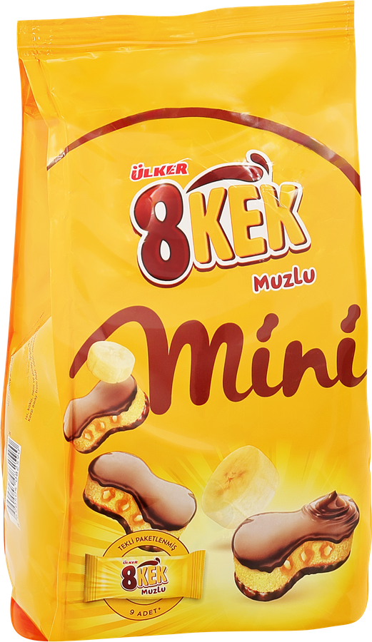 Мини-кексы с банановой начинкой глазированные, 162г, превью