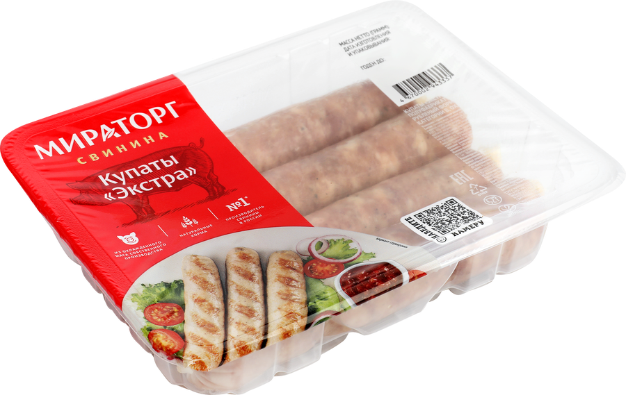 Купаты свиные ЭКСТРА охл. 400г. МИРАТОРГ, предпросмотр