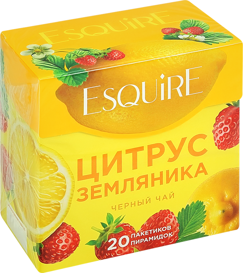 Чай черный ЕSQUIRE Цитрус и земляника, 20пир, превью