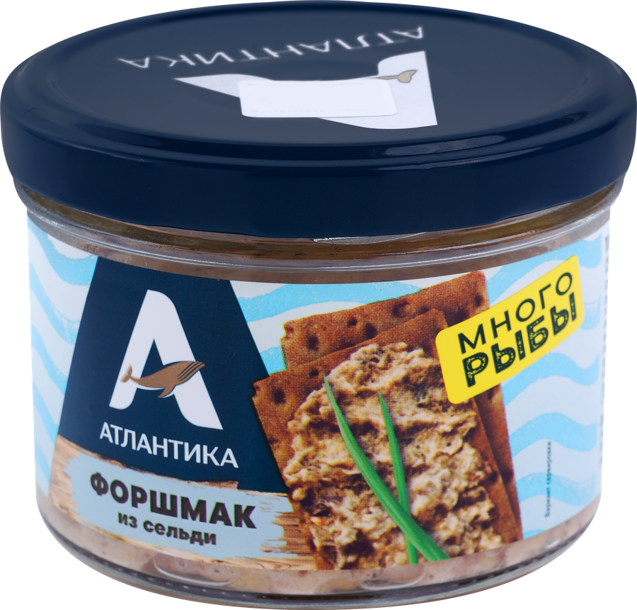 Форшмак АТЛАНТИКА Сельдь рубленая с овощами, 150г, превью