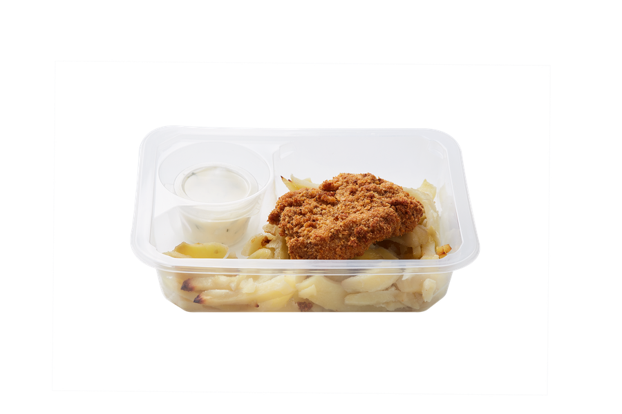 Куриные отбивные КИТЫ ЕДЫ с картофелем жареным и соусом сметанным 250г, шт., превью