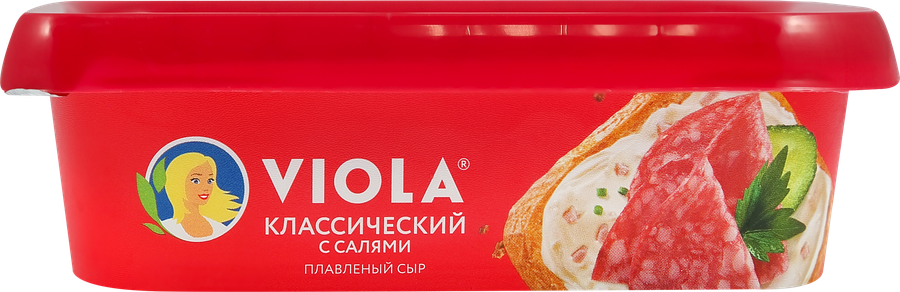 Сыр плавленый ВИОЛА Классический с салями 35%, без змж, 190г, превью