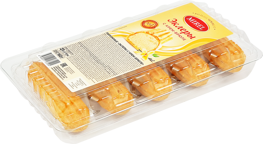 Пирожные MIREL Эклеры с крем-брюле, 160г, превью