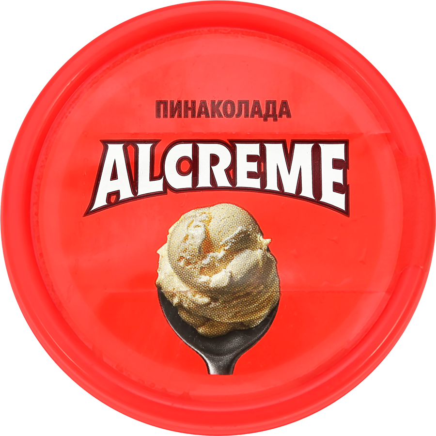 Мороженое ALCREME Пинаколада, сливочное с ананасом, ромом и кокосом 8,5%, 75г, предпросмотр