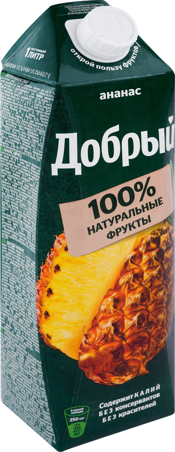 Нектар ДОБРЫЙ Ананас-яблоко, 1л, превью