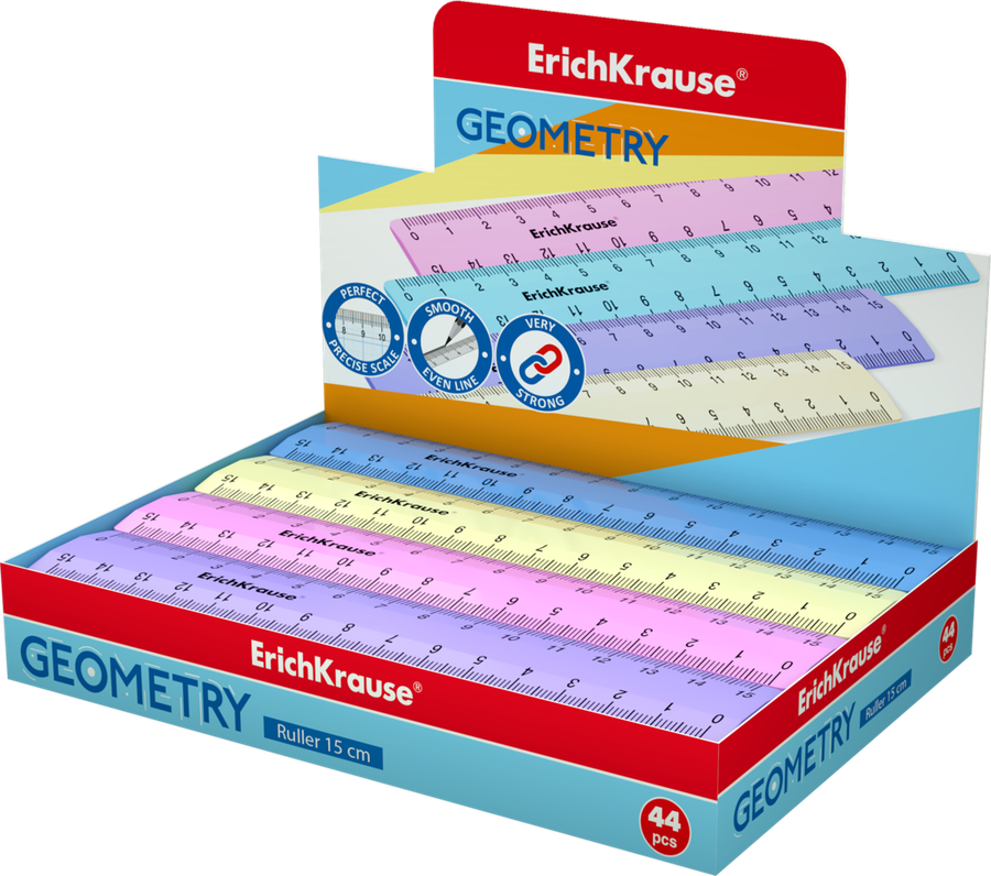 Линейка ERICHKRAUSE 15см, предпросмотр
