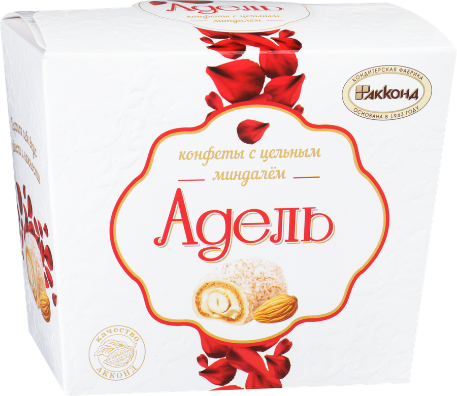 Конфеты АККОНД Адель с цельным миндалем, 150г, предпросмотр