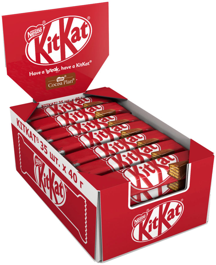 Батончик шоколадный KITKAT с хрустящей вафлей, 38г, превью