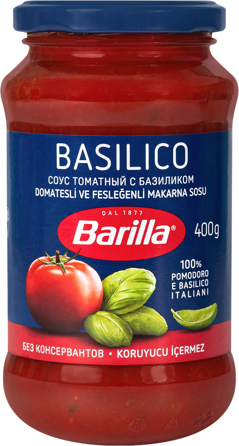 Соус томатный BARILLA Basilico, с базиликом, 400г, превью