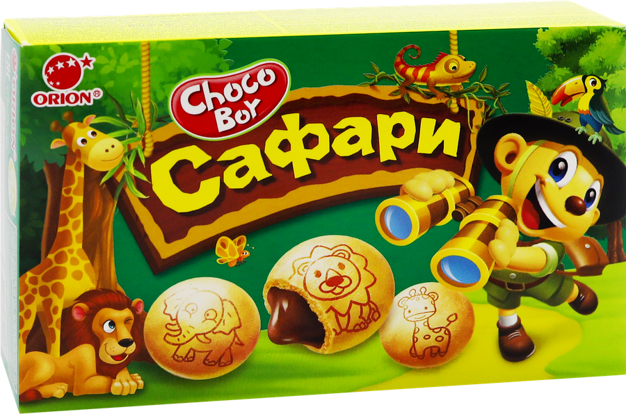 Печенье ORION Chocoboy Safary, 42г, предпросмотр