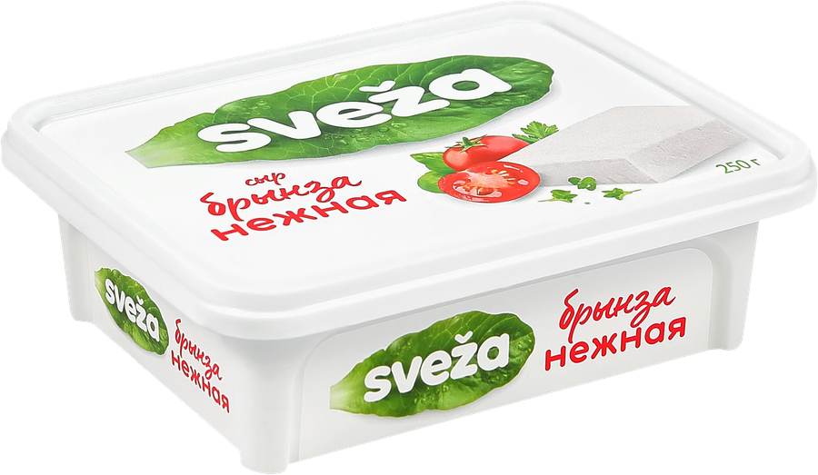 Сыр рассольный SVEZA Брынза Нежная 45%, без змж, 250г, предпросмотр
