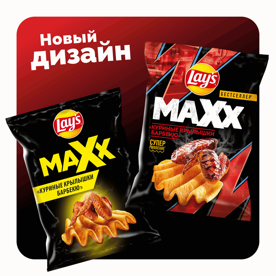 Чипсы картофельные LAY'S Махх Куриные крылышки барбекю, 100г, превью