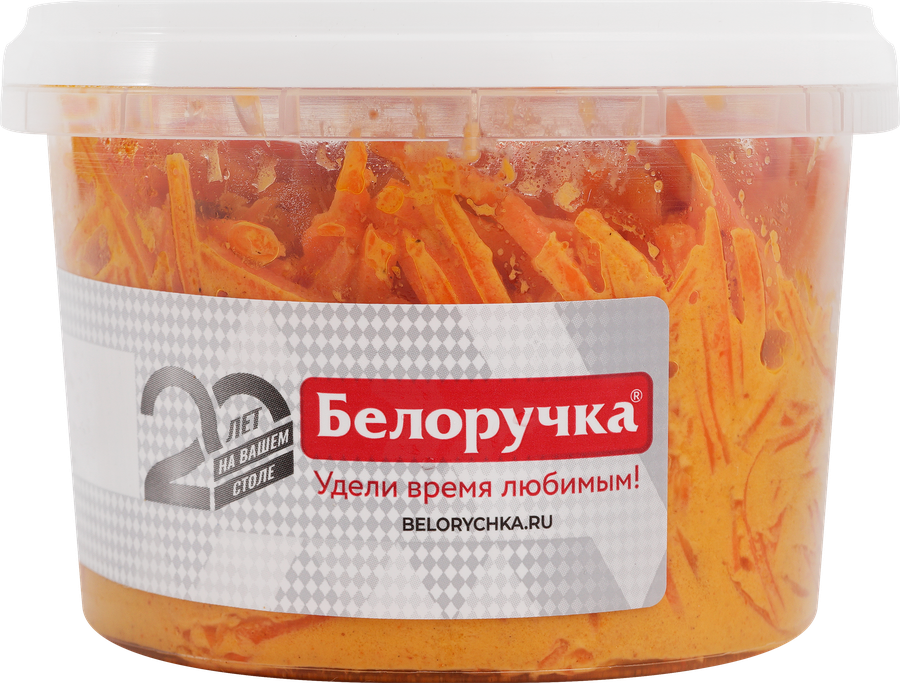 Морковь БЕЛОРУЧКА По-корейски острая с майонезом, 200г, превью
