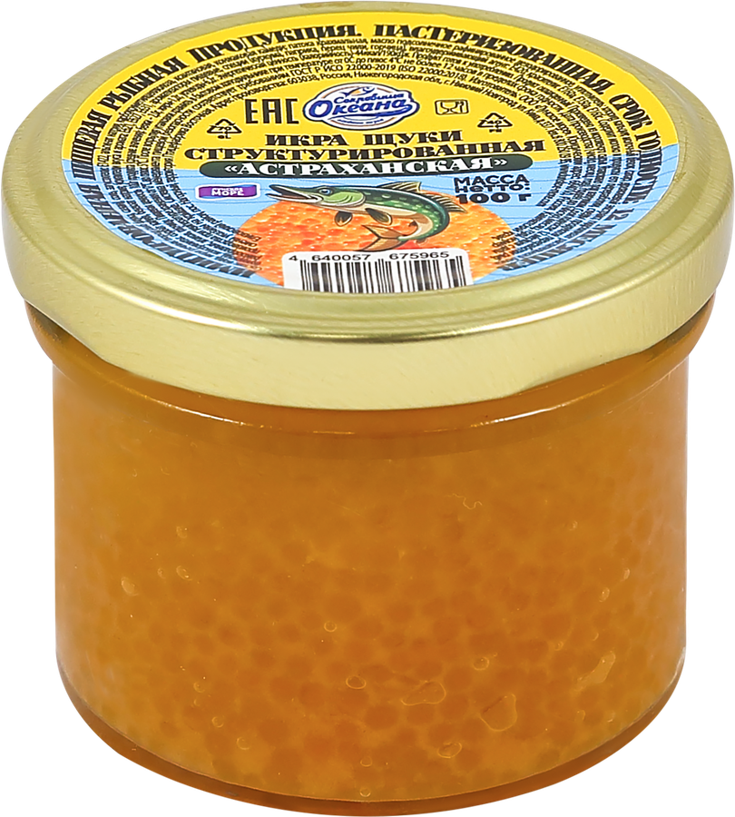 Икра щуки ЛУНСКОЕ МОРЕ структурированная, 100г, предпросмотр