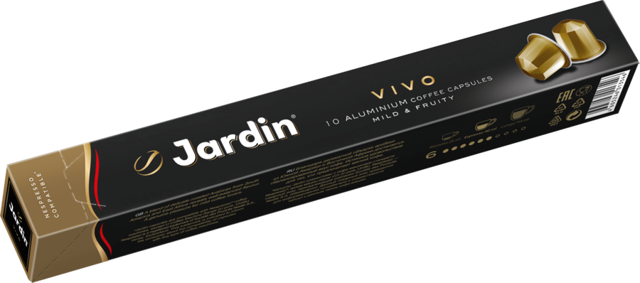 Кофе молотый в капсулах JARDIN Vivo жареный, 10кап, превью