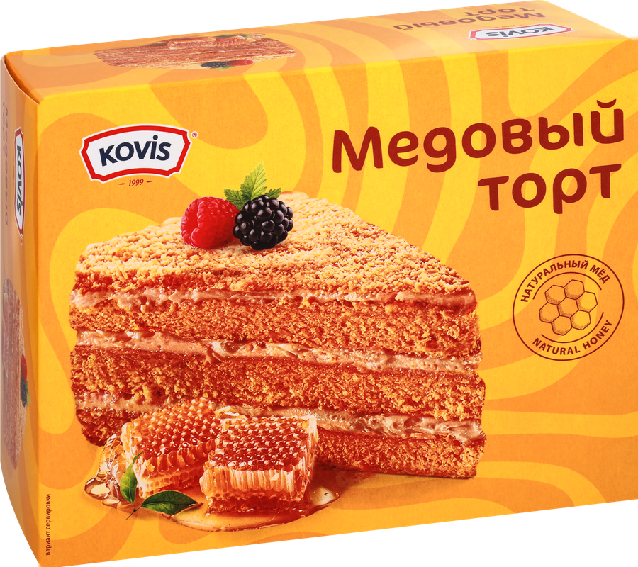 Торт бисквитный КОВИС Медовый, 240г, превью