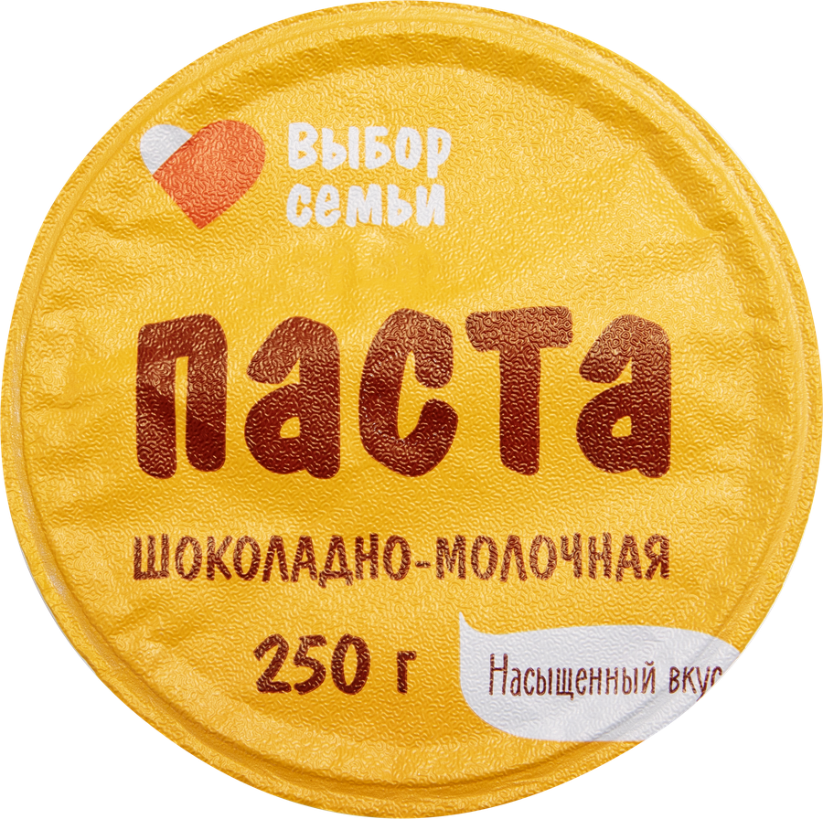 Паста ВЫБОР СЕМЬИ шоколадно-молочная п/б 250г., превью