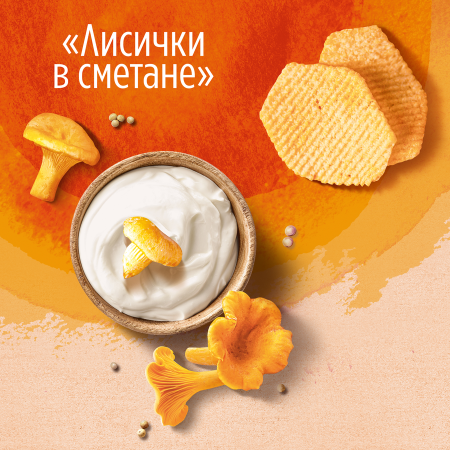 Чипсы картофельные LAY’S Из печи Лисички в сметане ф/п 81г., превью