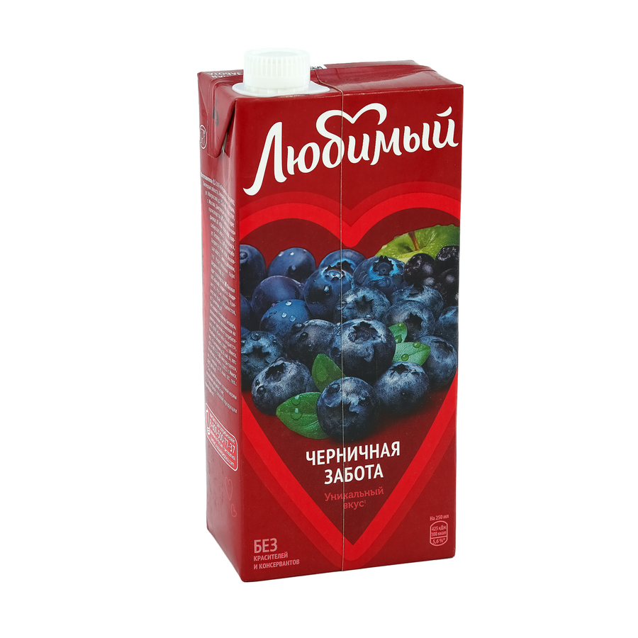 Напиток сокосодержащий ЛЮБИМЫЙ ЧЕРНИЧНАЯ ЗАБОТА т/п 0,95л., предпросмотр