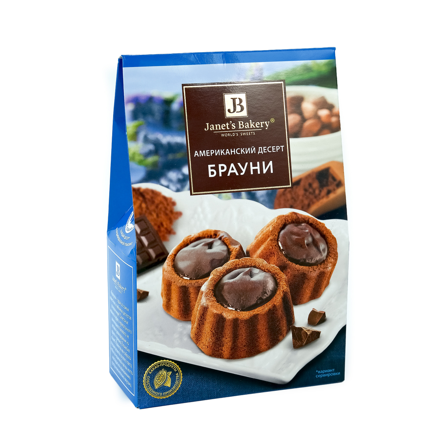 Шоколадный десерт Брауни JANET’S BAKERY, 180г., превью