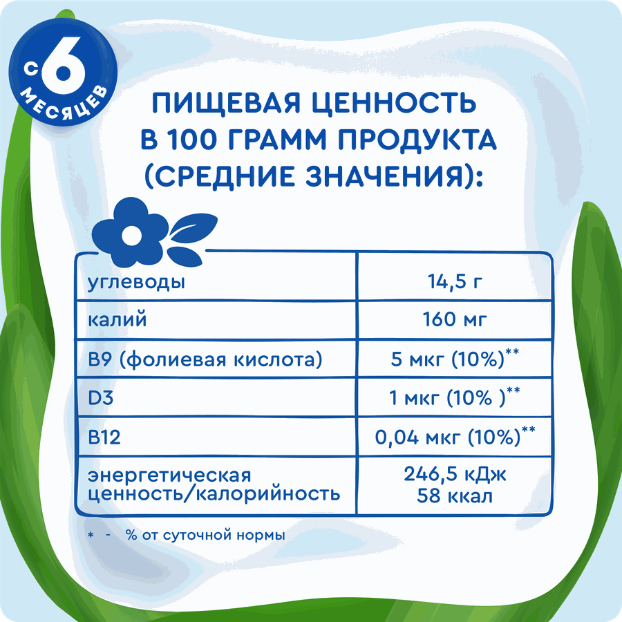 Пюре АГУША Укрепляй-ка яблоко, чёрная смородина, ежевика пауч 80г., превью