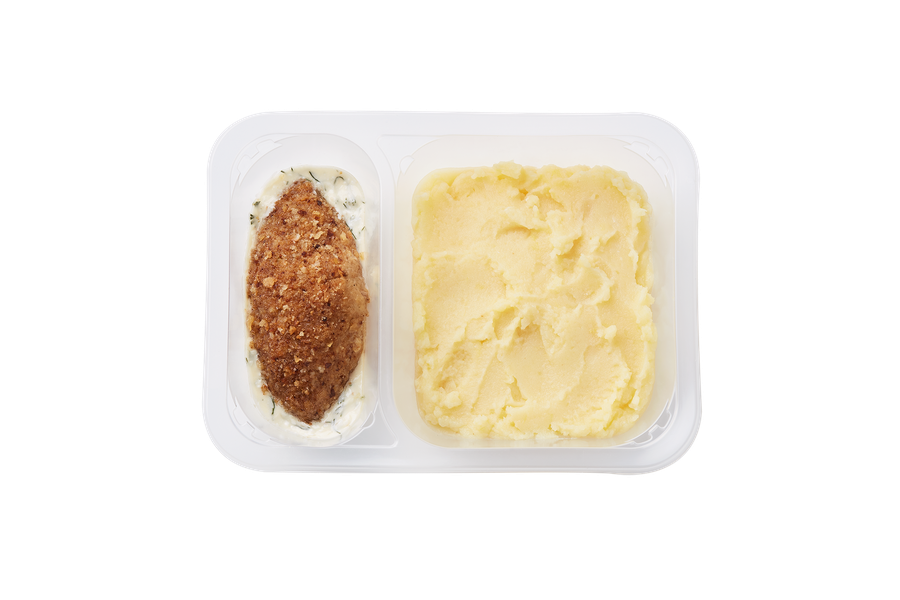Зразы куриные "Смак" с сыром КИТЫ ЕДЫ, картофельное пюре, соус сметанный 315г, шт., предпросмотр