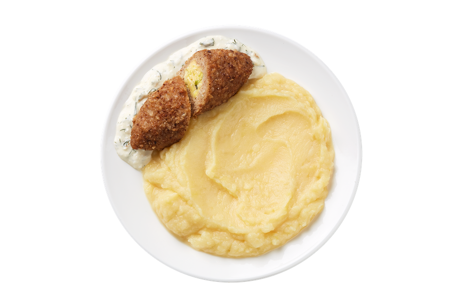 Зразы куриные "Смак" с сыром КИТЫ ЕДЫ, картофельное пюре, соус сметанный 315г, шт., превью