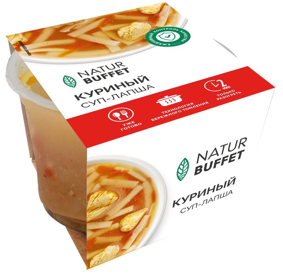 Суп-лапша куриный НАТУРБУФЕТ п/п 250г., превью