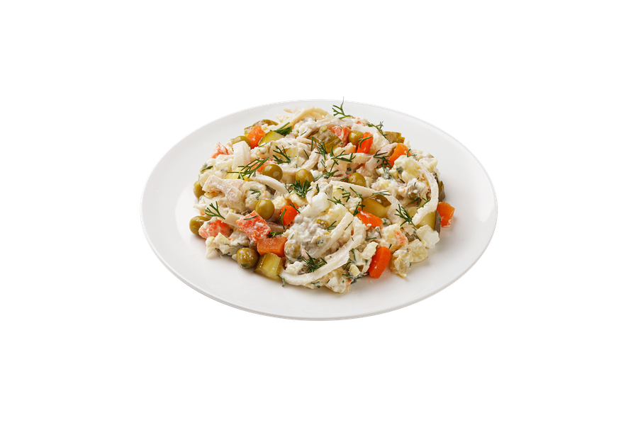 Салат Столичный КИТЫ ЕДЫ с кальмаром 150г, шт., превью