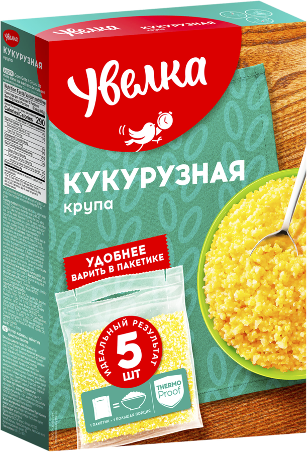 Крупа кукурузная УВЕЛКА к/у 5*80гр, превью