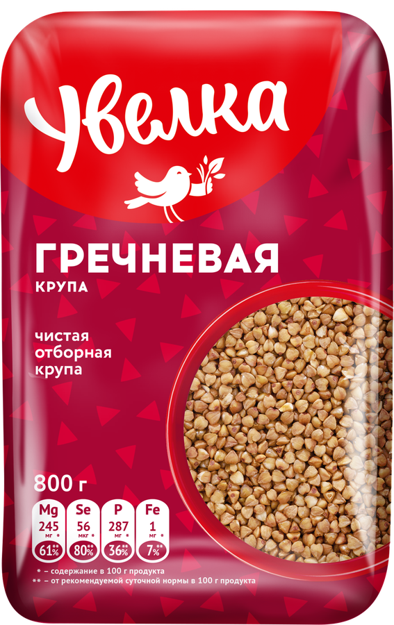 Крупа гречневая УВЕЛКА Экстра, 800г, предпросмотр