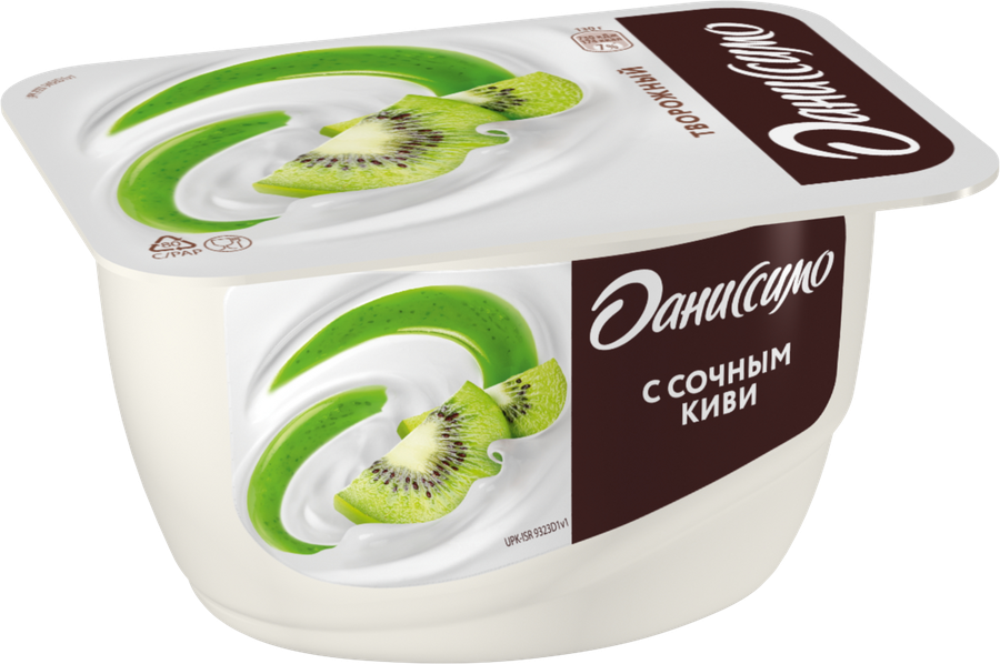 Продукт творожный ДАНИССИМО с киви 5,5%, без змж, 130г, превью