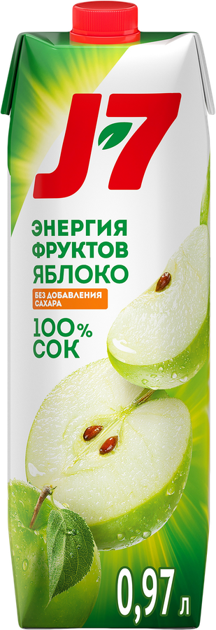 Сок J7 Яблоко осветленный, 0.97л, превью