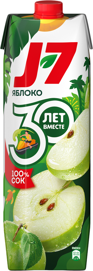 Сок J7 Яблоко осветленный, 0.97л, превью