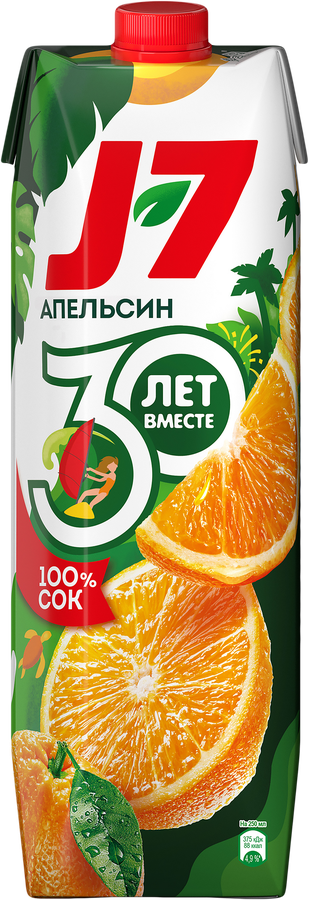 Сок J7 Апельсин с мякотью, 0.97л, предпросмотр