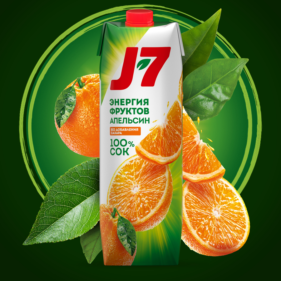Сок J7 Апельсин с мякотью, 0.97л, превью