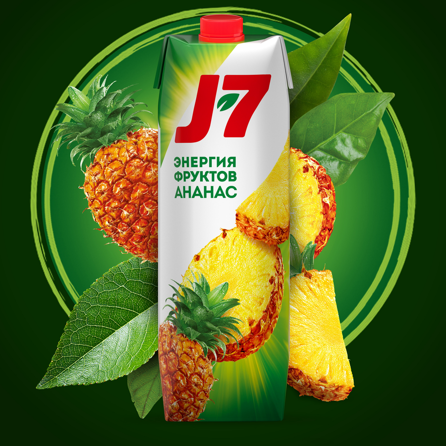 Нектар J7 Ананас с мякотью, 0.97л, превью